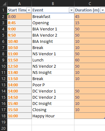 Agenda Time Planning Animation